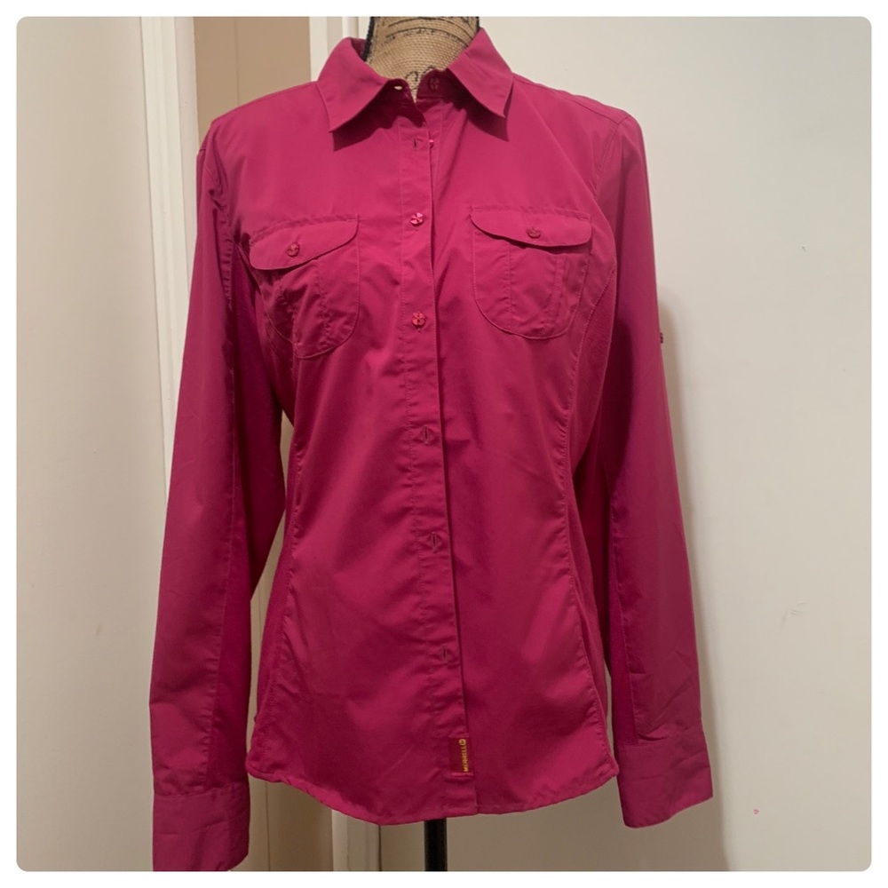 Merrell Womens Maroon Long sleeve Shirt Large